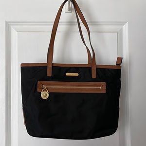MICHAEL KORS Black Kempton Nylon Tote Bag Black